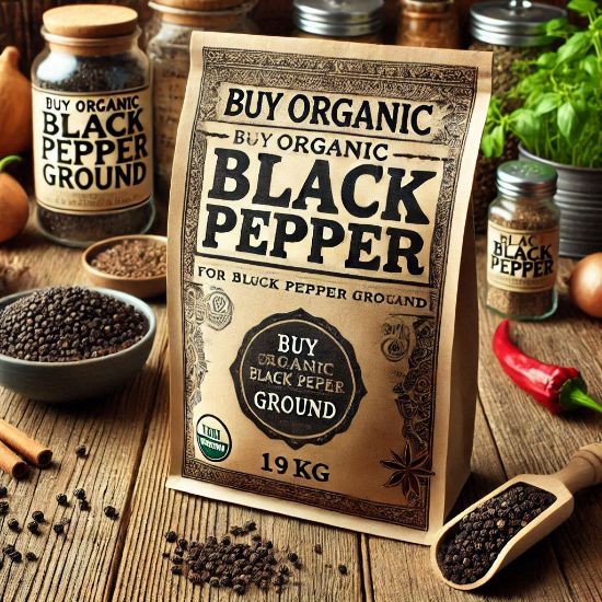 Organic Ground Black Pepper 1kg の画像