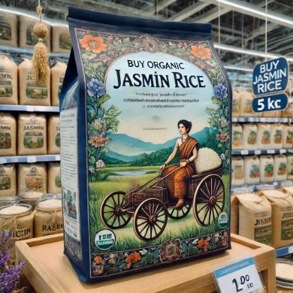 Bild von Fragrant Jasmine Rice 5kg - Premium BuyOrganic