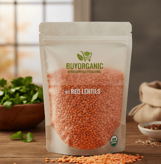 Afbeeldingen van Organic Red Lentils 5kg