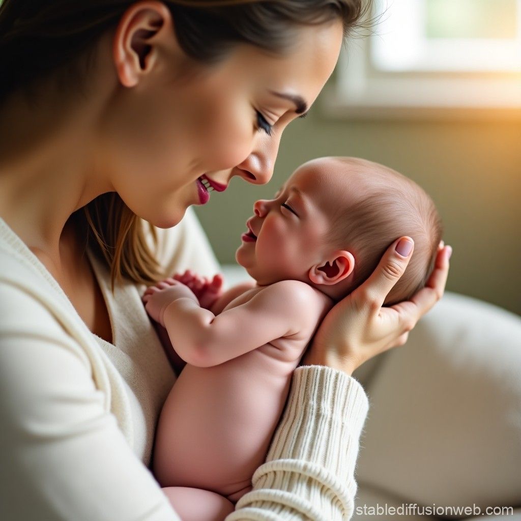 A serene home birth setting with soft lighting and comfortable pillows.